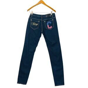 Coogi Embroidered Crest Dark Wash Straight Leg Jeans Size 7/8